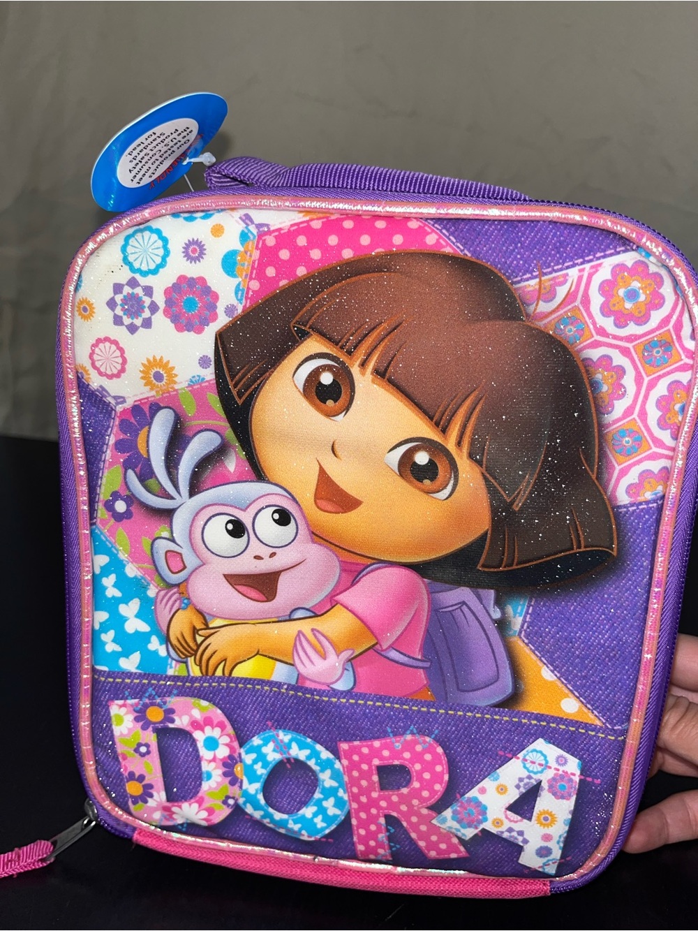 Y2K insulated Dora the Explorer Purple & Pink Kids Lunchbox